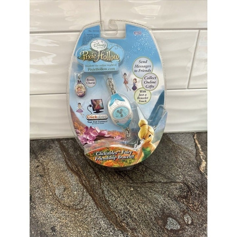 Disney Fairies Pixie Hollow Clickable Fairy Friendship Bracelet Lavender NIP
